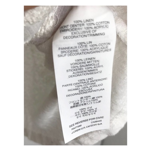 J. Crew | Linen Boho Pom Fringe Detailed Blouse - Picture 10 of 10